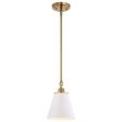 Dover 1-Light Small Pendant White with Vintage Brass on Sale