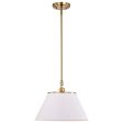 Dover 1-Light Medium Pendant White with Vintage Brass on Sale