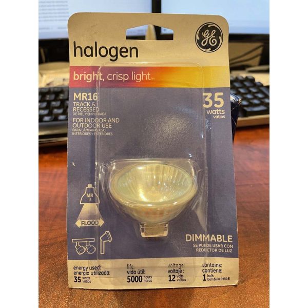 GE FMW 35w 12v MR16 Halogen IR 5000Hr Floodlight Bulb on Sale