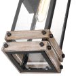 Homestead Medium Wall Lantern Matte Black with Clear Seeded Glass For Discount