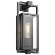 Exhibit Small Wall Lantern Matte Black w  Clear Beveled Glass Online