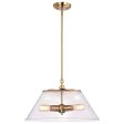 Dover 3-Light Large Pendant Vintage Brass with Clear Glass Online