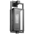 Exhibit Small Wall Lantern Matte Black w  Clear Beveled Glass Online