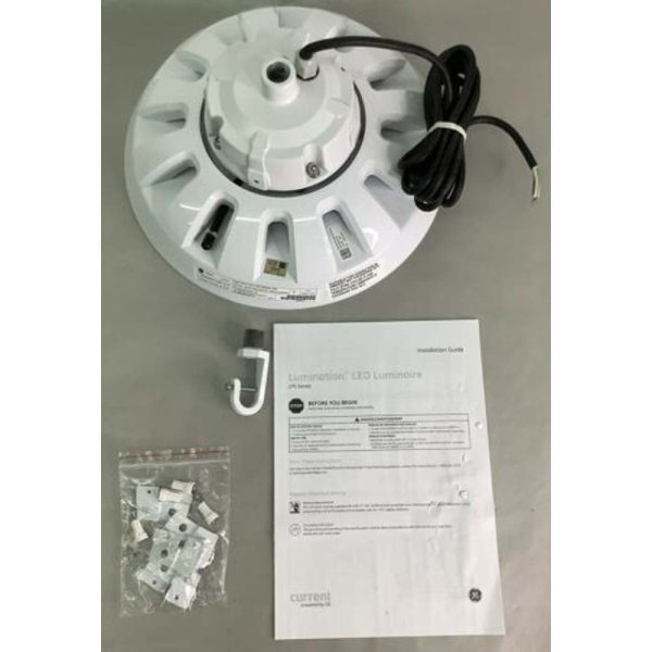 GE 130w 120-277V UFO High Bay LED Pendant 4000K Cool White 18,000LM Lamp For Sale