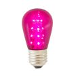 5Pk - Vickerman 1.3w 130v E26 S14 Pink LED Transparent Christmas Light Bulb For Cheap