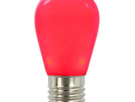 5Pk - Vickerman 1.3w 130v S14 LED Red Ceramic E26 NK Base Christmas Light Bulb Supply