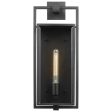 Exhibit Large Wall Lantern Matte Black w  Clear Beveled Glass Hot on Sale