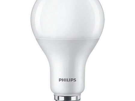 Philips 12.2w LED A21 Dimmable 3000K Bright White Bulb - 75w Equiv. For Sale