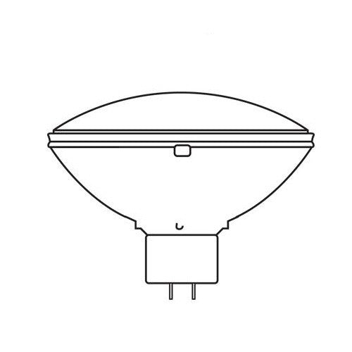 GE 25520 CP88 500W 240V PAR64 Quartzline Medium Flood Stage Studio Bulb For Sale