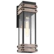 Homestead Medium Wall Lantern Matte Black with Clear Seeded Glass For Discount