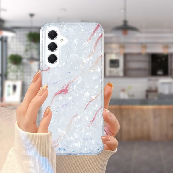 Marble Samsung Galaxy A14 5G case - White Marble For Sale