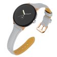 Google Pixel Watch Genuine leather watch strap - Grey Online Sale