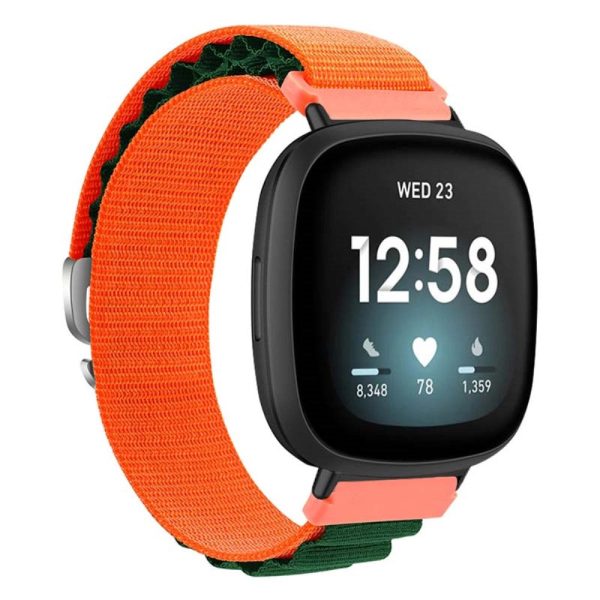 Fitbit Versa 4   Versa 3   Sense 2   Sense Watch Band Nylon Adjustable Wrist Strap - Orange+Green Online