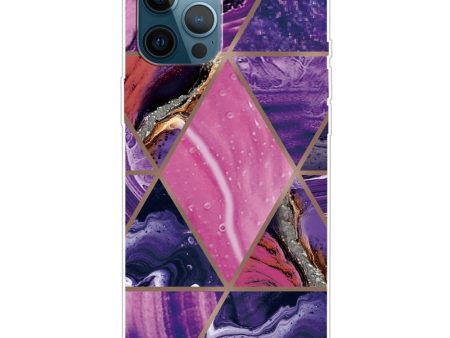 Marble iPhone 15 case - Purple and Rose Marble Hot on Sale