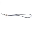 Leather phone lanyard pendant style strap - Dark Blue Online Hot Sale