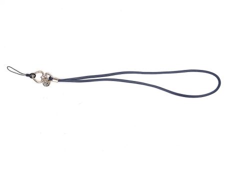 Leather phone lanyard pendant style strap - Dark Blue Online Hot Sale