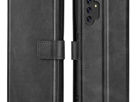 Wallet-style leather case for Samsung Galaxy A13 4G - Black on Sale