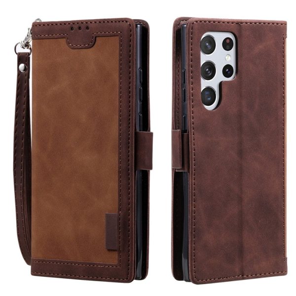 Surburbian Samsung Galaxy S22 Ultra flip case - Brown Online