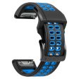 Garmin Fenix 7   6   5 silicone watch strap - Black   Blue Online now