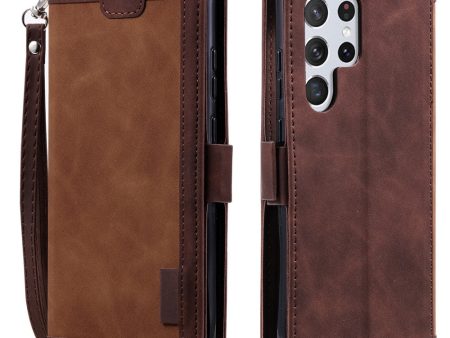 Surburbian Samsung Galaxy S22 Ultra flip case - Brown Online