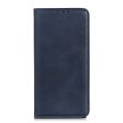 Wallet-style genuine leather flipcase for Motorola Moto E40   E20 - Blue For Cheap