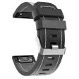 KALEBOL KLB-CXZP-001 For Garmin QuickFit   Fenix 7X   6X Strap 26mm Genuine Cow Leather Watch Band - Black Supply