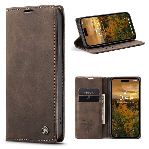 CaseMe iPhone 15 Pro Max Vintage Case - Coffee Sale