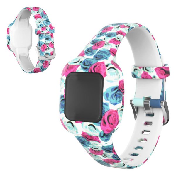 Garmin Vivofit Jr 3 pattern in silicone watch band - Flower Discount