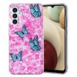 Marble Samsung Galaxy A04s case - Butterfly and Flower Online Hot Sale