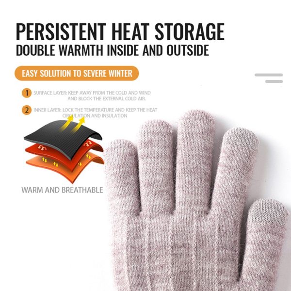 B8822 Winter Touch Screen Gloves - Purple on Sale