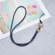 Leather phone lanyard pendant style strap - Dark Blue Online Hot Sale