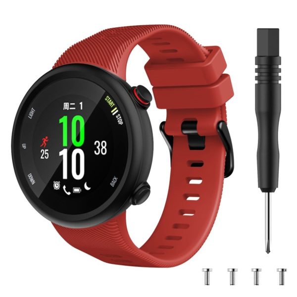 Garmin Forerunner 45 durable silicone watch band - Red Discount