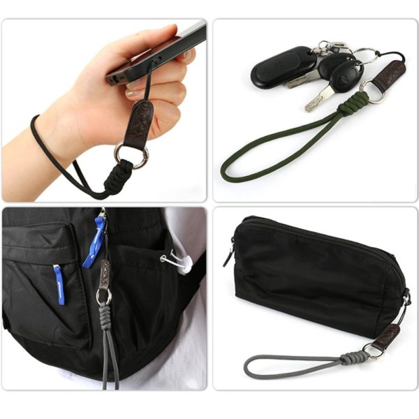 Braided strap lanyard for Camera and Phone - Black Online