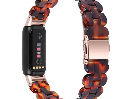 Fitbit Luxe resin style watch strap - Tortoiseshell Color Online