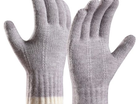 Knitted Winter Cycling Gloves - Light Purple Touch Screen compatibility Warm & Stylish For Cheap