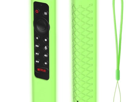 Nvidia Shield TV Pro silicone cover with strap - Fluorescent Green For Cheap