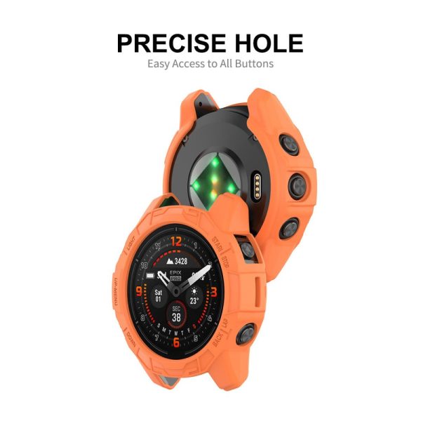 HAT PRINCE Garmin Fenix 7S   7S Pro   Epix Pro (Gen 2) 42mm hollow cover - Orange Online Hot Sale