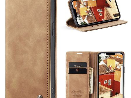 CaseMe iPhone 15 Vintage Case - Brown Online Hot Sale