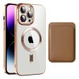 iPhone 14 Pro Max cover with MagSafe compatiblity and card bag - Brown Discount