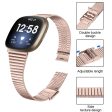 Fitbit Sense 2   Versa 4 stainless steel strap - Pink Gold For Discount