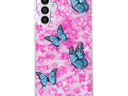 Marble Samsung Galaxy A04s case - Butterfly and Flower Online Hot Sale