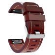 KALEBOL KLB-CXZP-001 For Garmin QuickFit   Fenix 7X   6X Strap 26mm Genuine Cow Leather Watch Band - Brown For Cheap