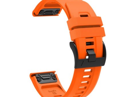 Garmin Fenix 7X silicone watch strap - Orange Red Cheap