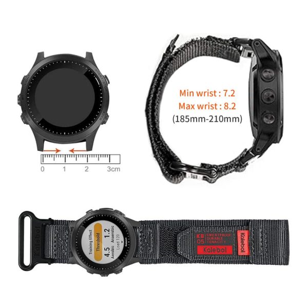 Garmin Tactix 7 AMOLED Edition   Tactix 7 Pro   QuickFit 26mm Watch Strap Nylon Sticker Wrist Band - Orange Supply