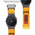 Garmin Tactix 7 AMOLED Edition   Tactix 7 Pro   QuickFit 26mm Watch Strap Nylon Sticker Wrist Band - Orange Supply