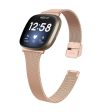 Fitbit Sense 2   Versa 4 milanese stainless steel strap - Rose Gold For Sale