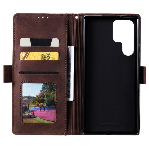 Surburbian Samsung Galaxy S22 Ultra flip case - Brown Online