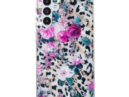 Marble Samsung Galaxy A04s case - Leopard and Flower Online now