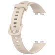 Huawei Band 8 Silicone Strap Waterproof Soft Watch Band - Ivory White Hot on Sale