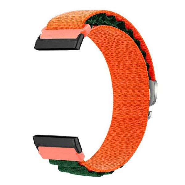 Fitbit Versa 4   Versa 3   Sense 2   Sense Watch Band Nylon Adjustable Wrist Strap - Orange+Green Online